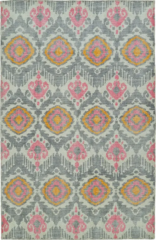 Modern Loom Relic Hand Knotted Grey Transitional Rug