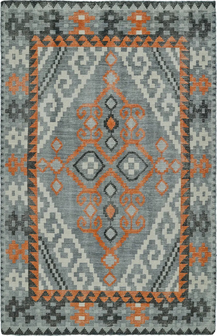 Modern Loom Relic Hand Knotted Grey Transitional Rug 2