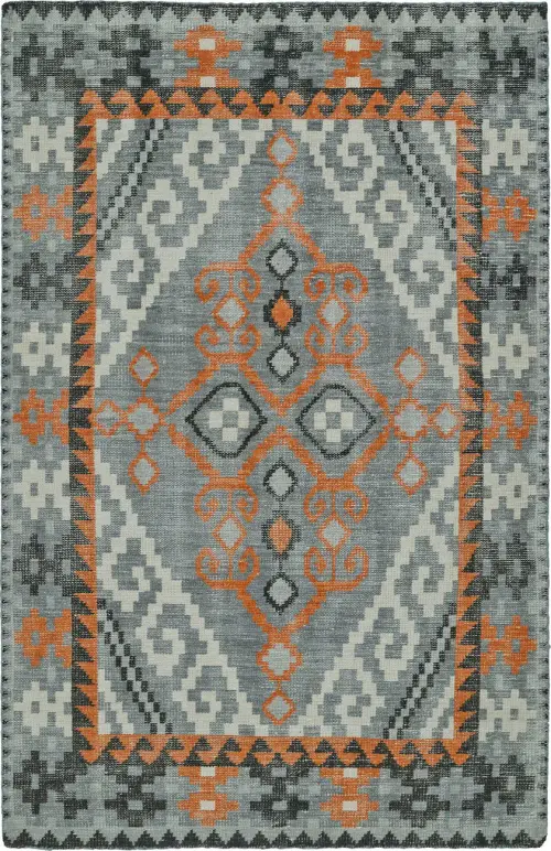 Modern Loom Relic Hand Knotted Grey Transitional Rug 2