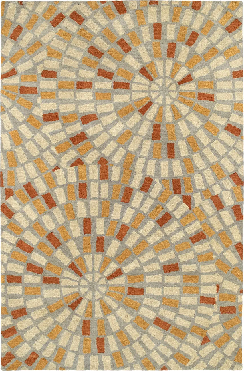 Modern Loom Rosaic Hand Tufted Beige Modern Rug