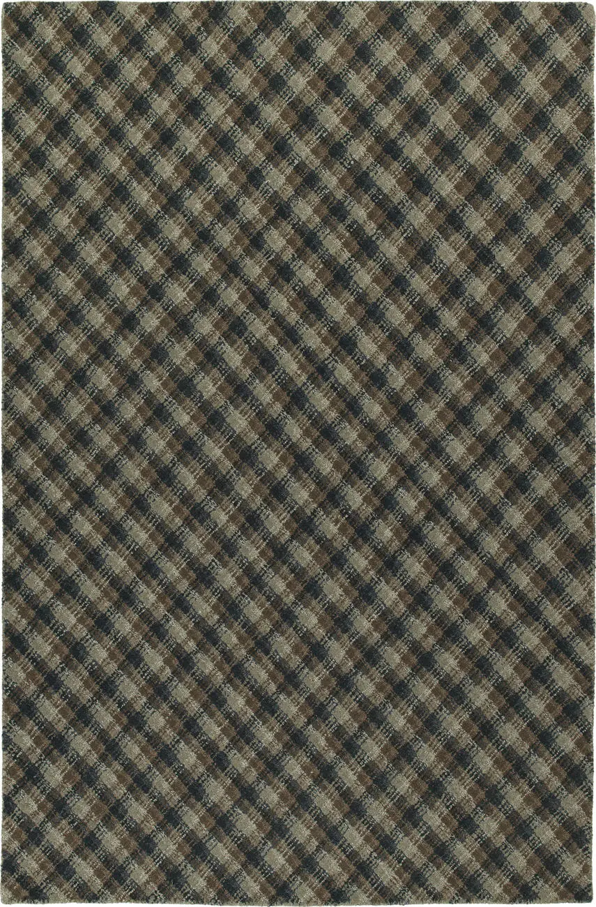 Modern Loom Sartorial Charcoal Patterned Modern Rug