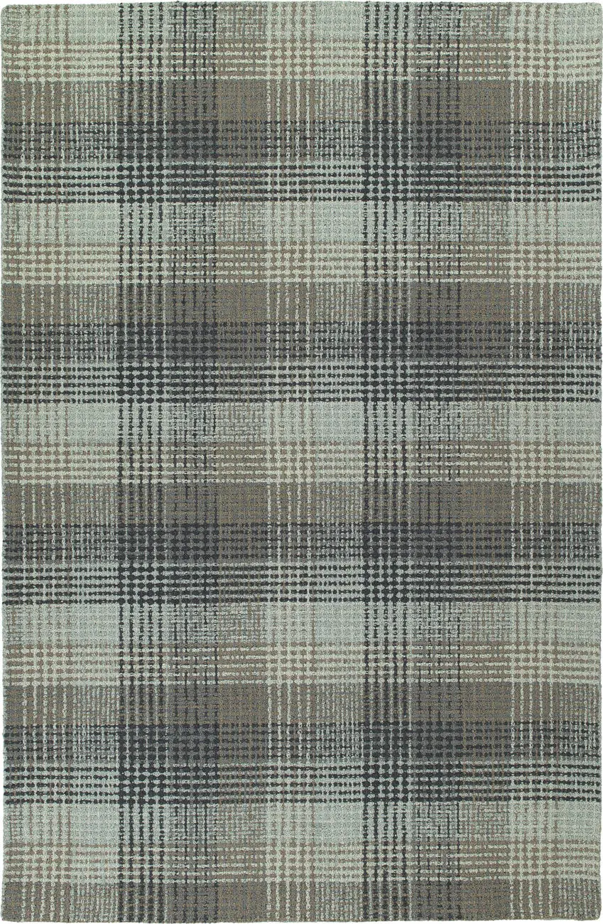 Modern Loom Sartorial Hand Tufted Grey Patterned Modern Rug 2