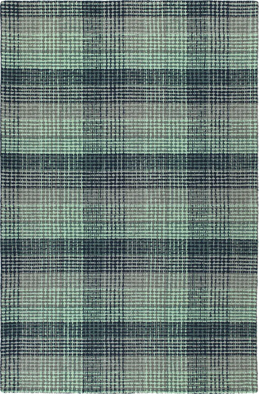 Modern Loom Sartorial Turquoise Patterned Modern Rug