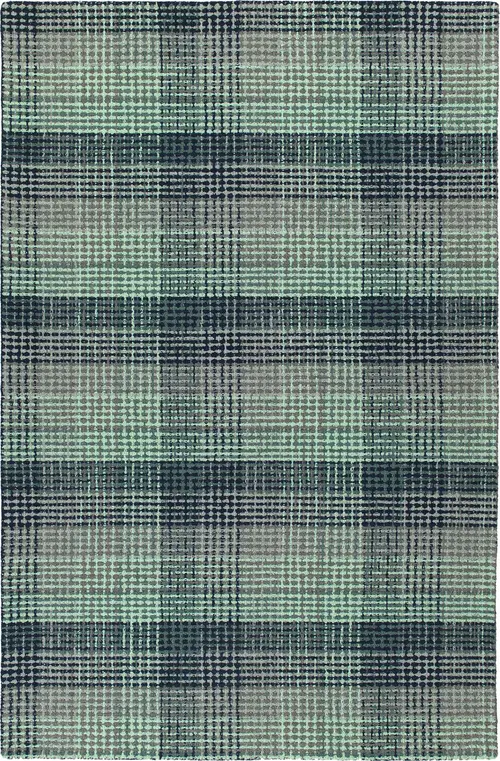 Modern Loom Sartorial Turquoise Patterned Modern Rug