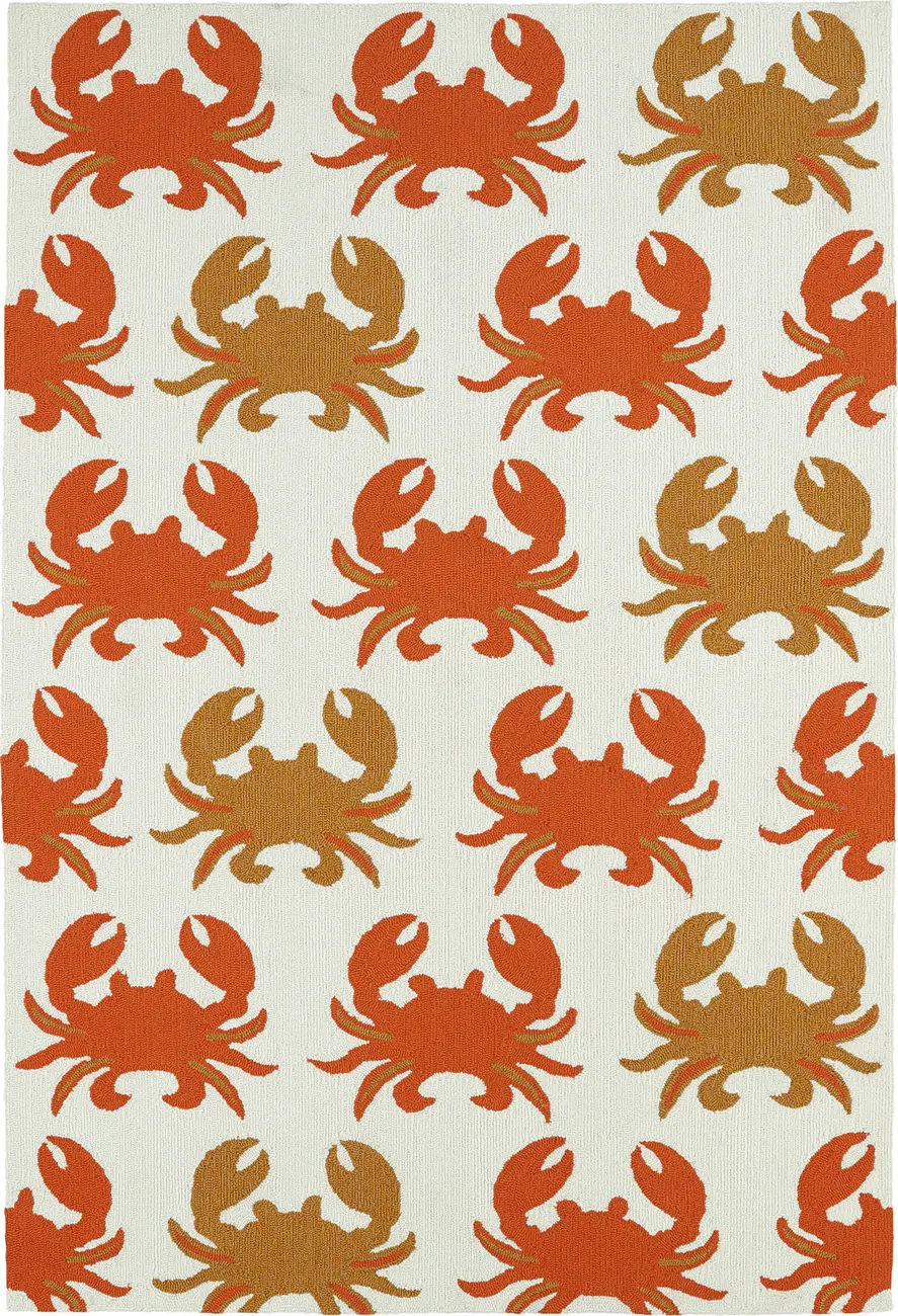 Modern Loom Sea Isle Ivory Outdoor Coastal Contemporary Rug