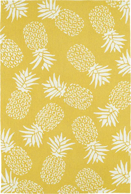 Modern Loom Sea Isle Gold Outdoor Coastal Contemporary Rug 3
