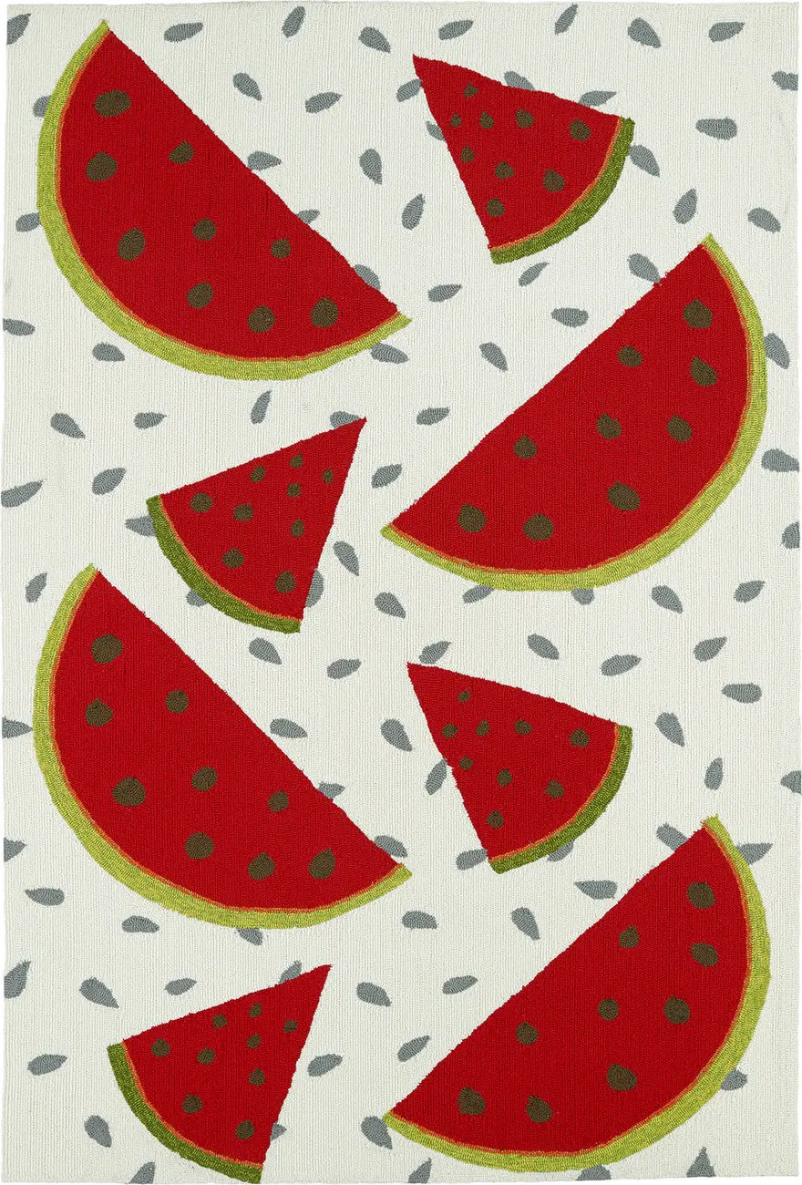 Modern Loom Sea Isle Ivory Outdoor Coastal Contemporary Rug 5