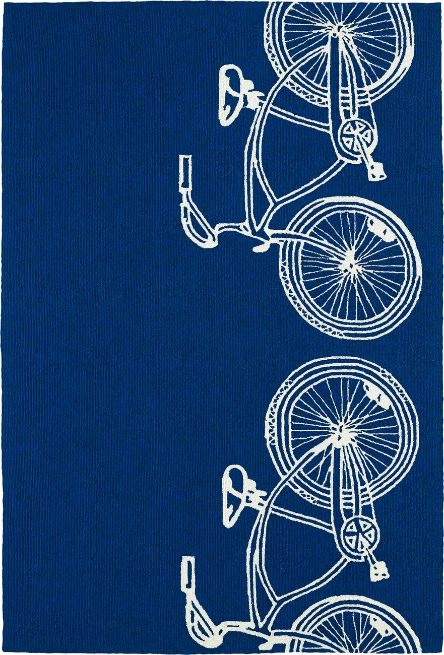 Modern Loom Sea Isle Navy Outdoor Coastal Contemporary Rug 2