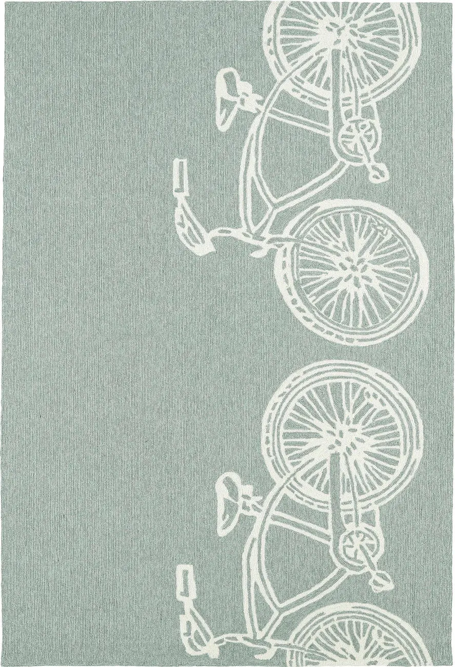 Modern Loom Sea Isle Grey Outdoor Coastal Contemporary Rug 3