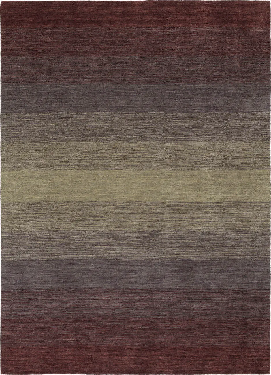 Modern Loom Shades Purple Striped Modern Rug
