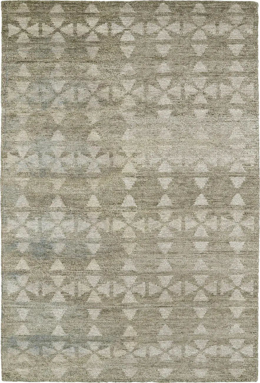 Modern Loom Solitaire Oatmeal Patterned Modern Rug
