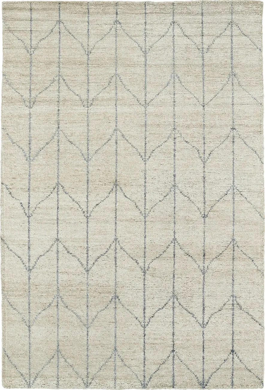 Modern Loom Solitaire Sand Patterned Modern Rug