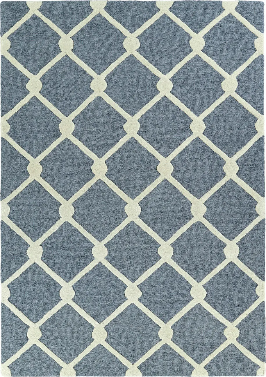 Modern Loom Spaces Hand Tufted Grey Patterned Modern Rug