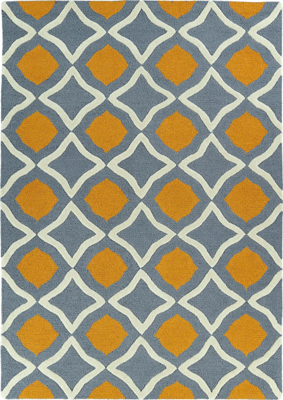 Modern Loom Spaces Hand Tufted Grey Patterned Modern Rug 2