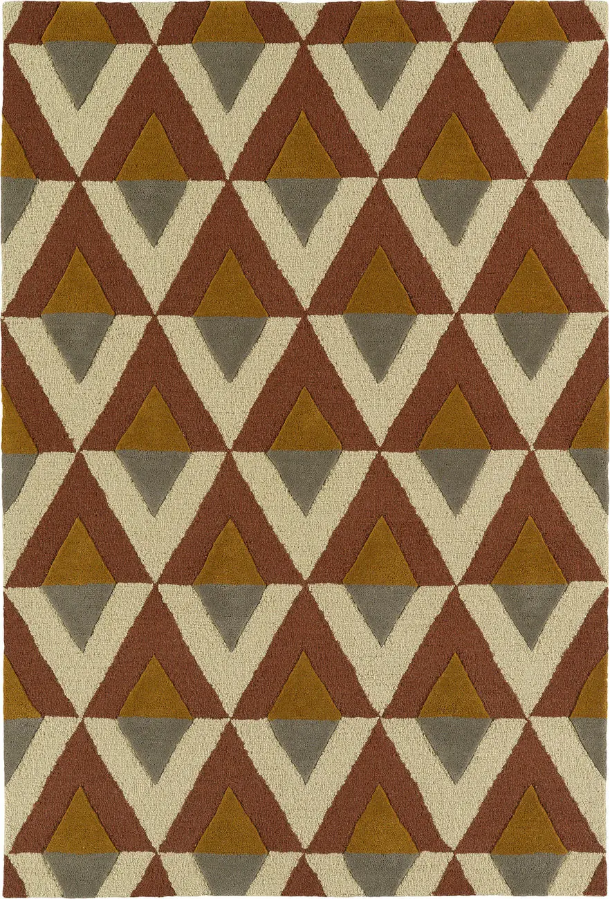 Modern Loom Spaces Hand Tufted Brick Patterned Modern Rug