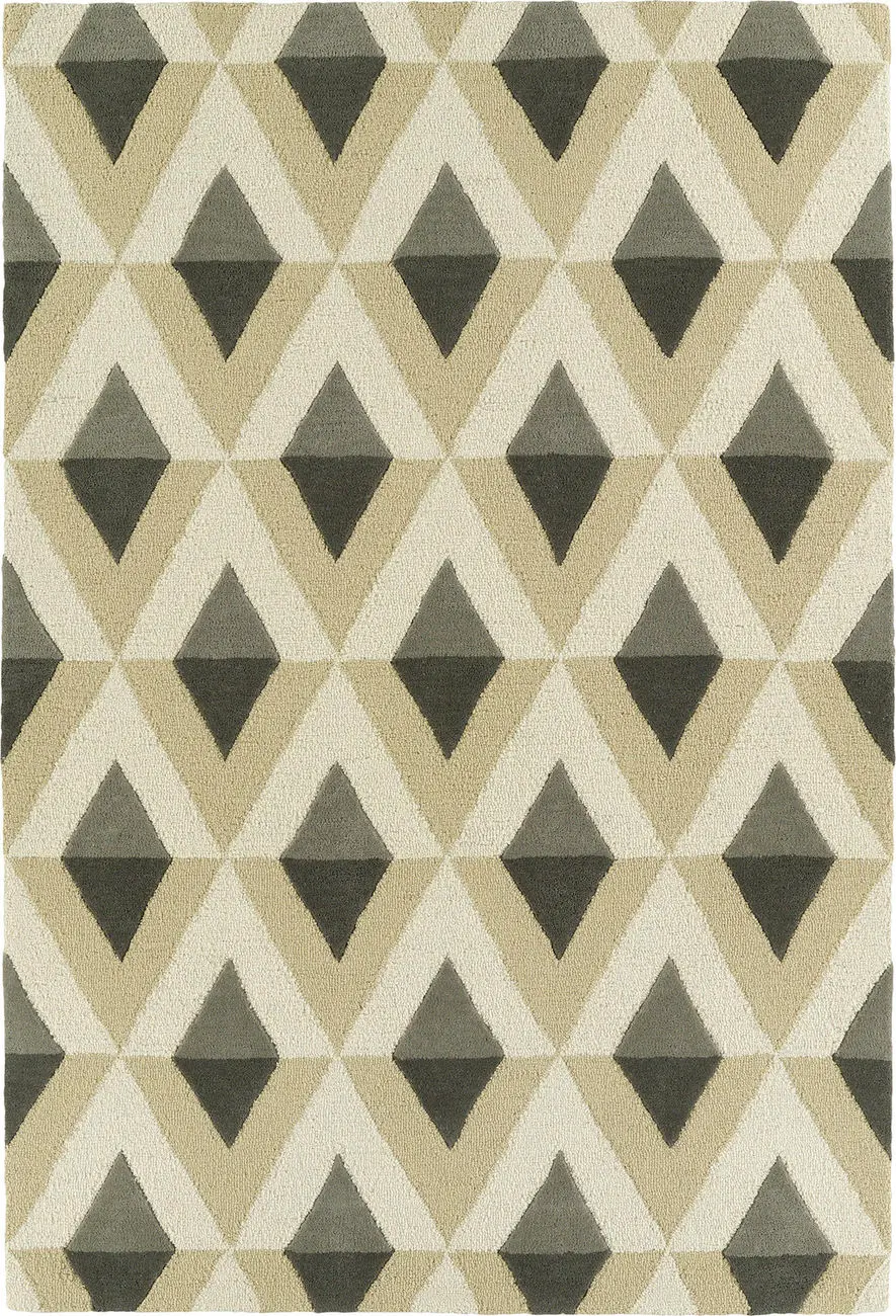Modern Loom Spaces Hand Tufted Grey Patterned Modern Rug 3
