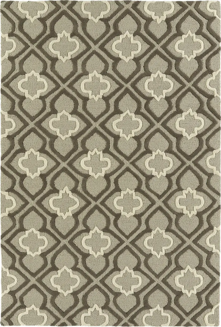 Modern Loom Spaces Hand Tufted Grey Patterned Modern Rug 4