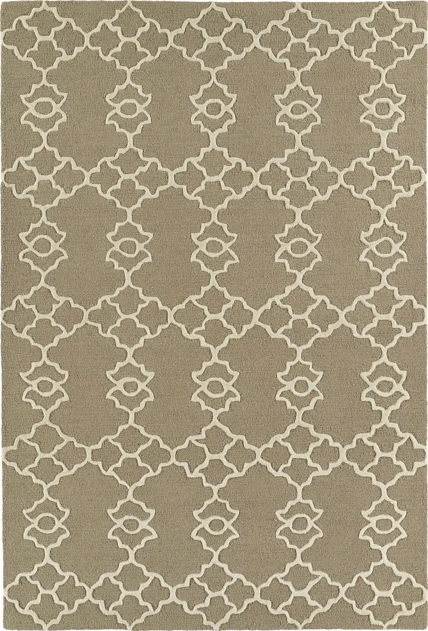 Modern Loom Spaces Light Brown Patterned Modern Rug 2