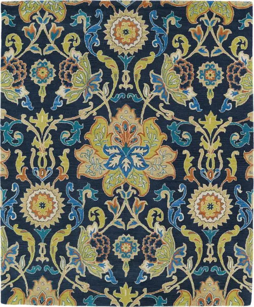 Modern Loom Taj Hand Tufted Navy Transitional Rug