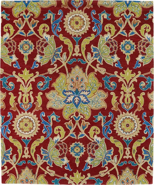 Modern Loom Taj Hand Tufted Red Transitional Rug