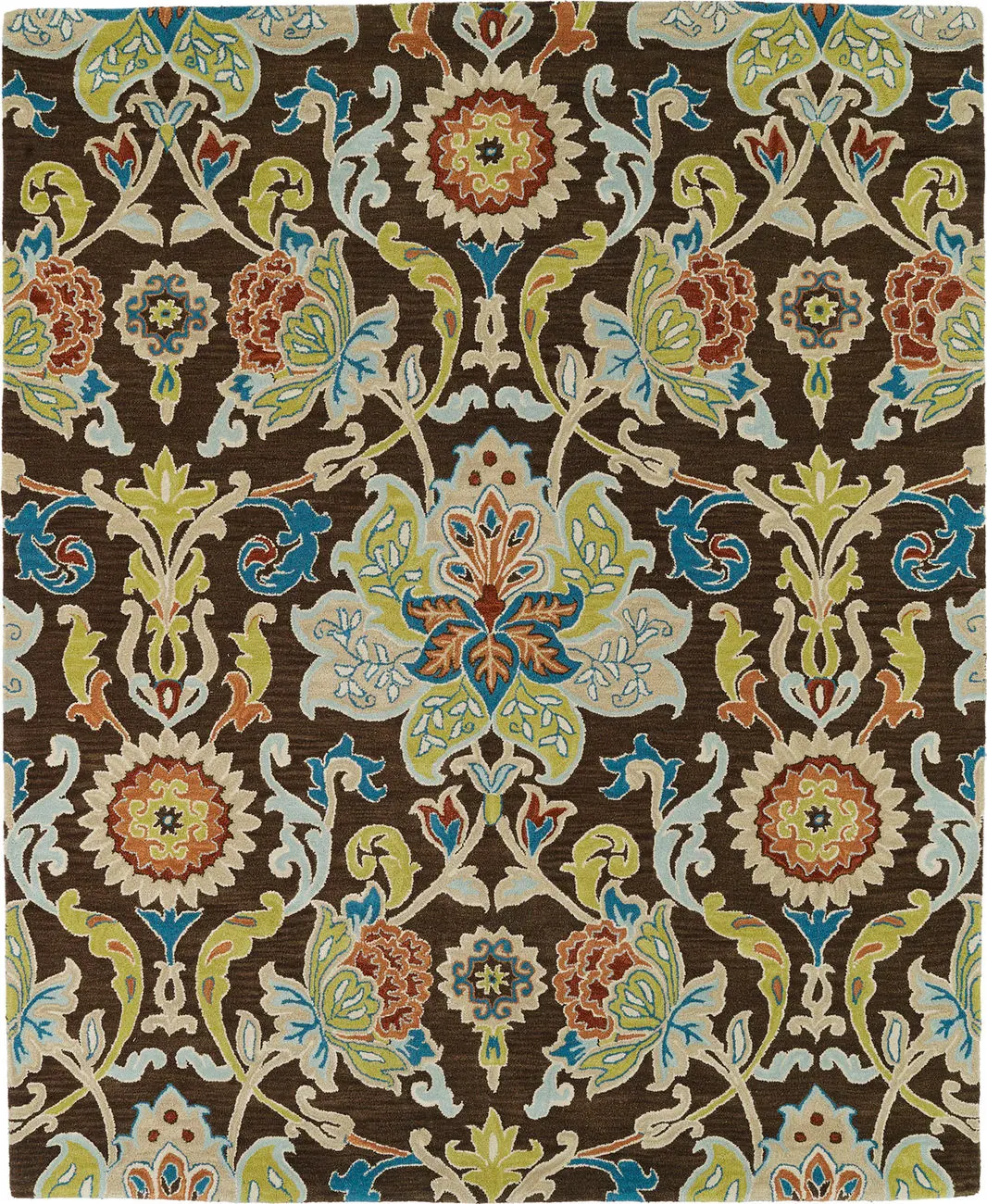 Modern Loom Taj Hand Tufted Chocolate Transitional Rug