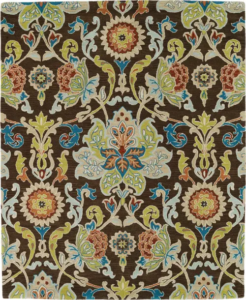Modern Loom Taj Hand Tufted Chocolate Transitional Rug