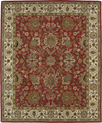 Modern Loom Taj Hand Tufted Red Traditional Rug