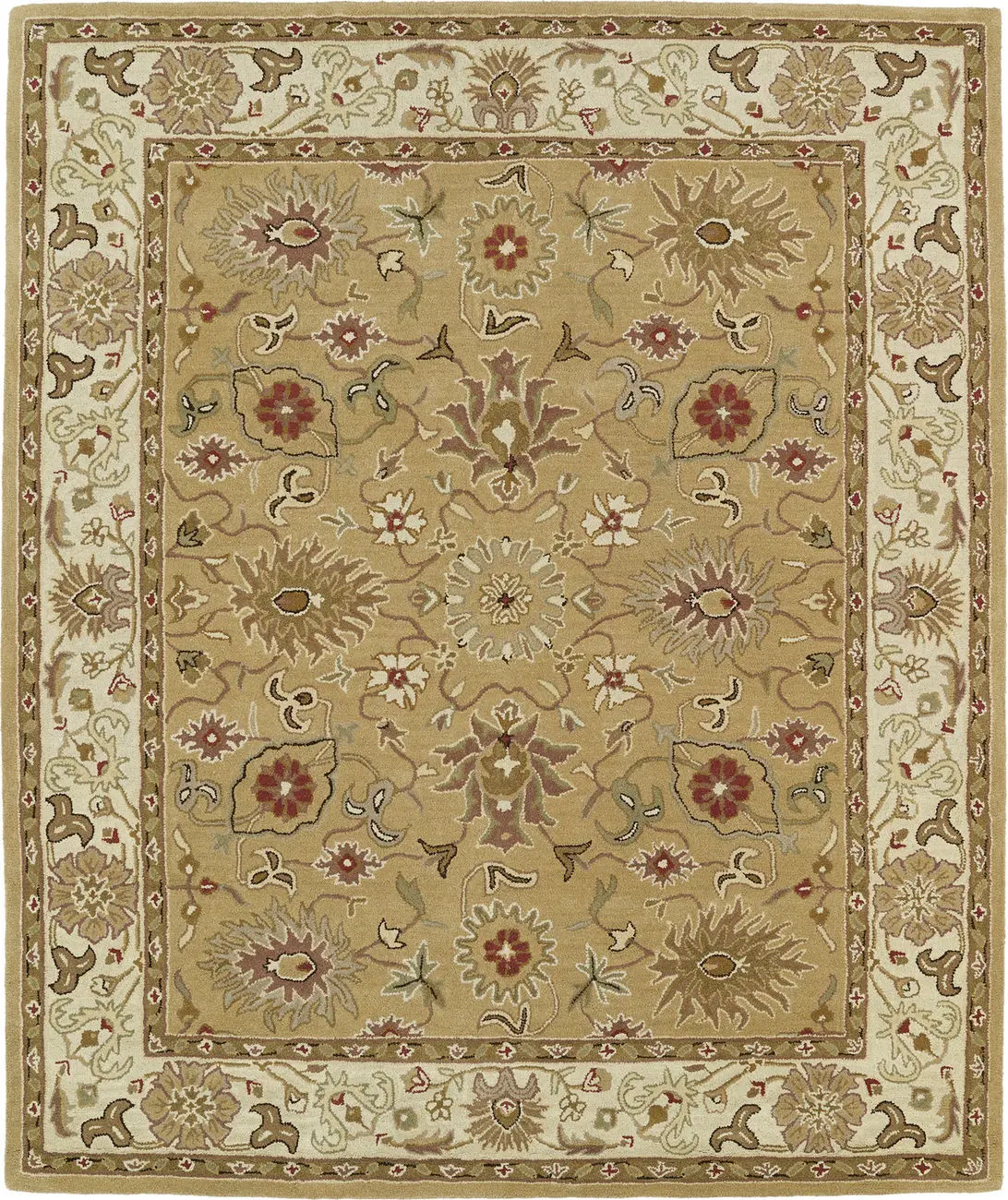 Modern Loom Taj Hand Tufted Camel Traditional Rug