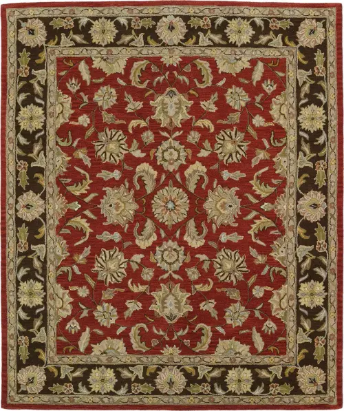 Modern Loom Taj Hand Tufted Burgundy Traditional Rug 2