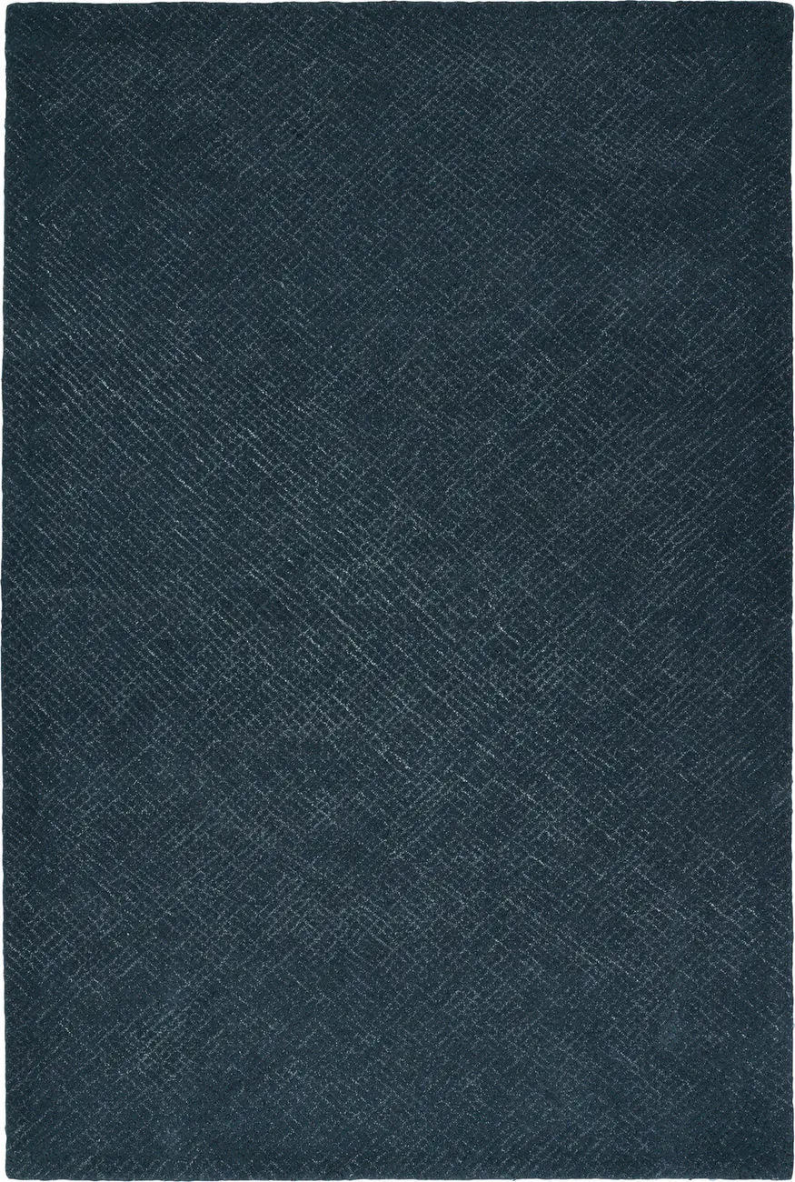 Modern Loom Textura Hand Tufted Indigo Patterned Modern Rug
