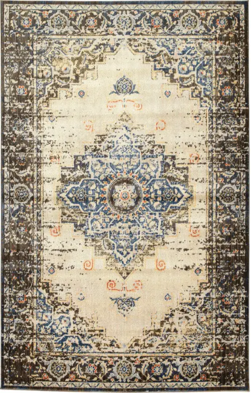 Modern Loom Tiziano Blue Traditional Rug