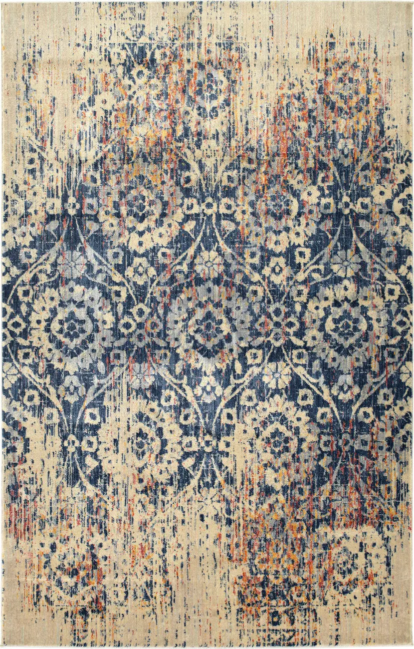 Modern Loom Tiziano Blue Traditional Rug 2