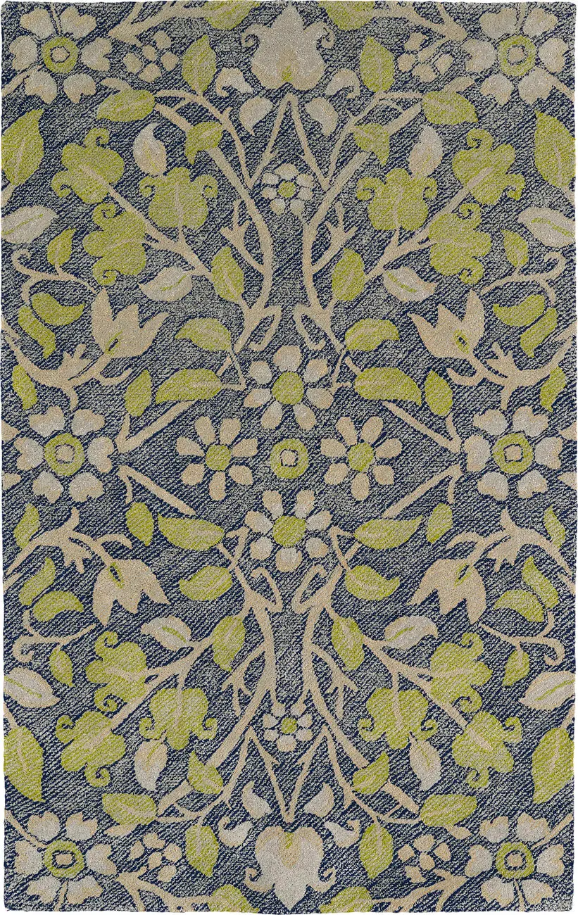 Modern Loom Weathered Navy Outdoor Transitional Rug