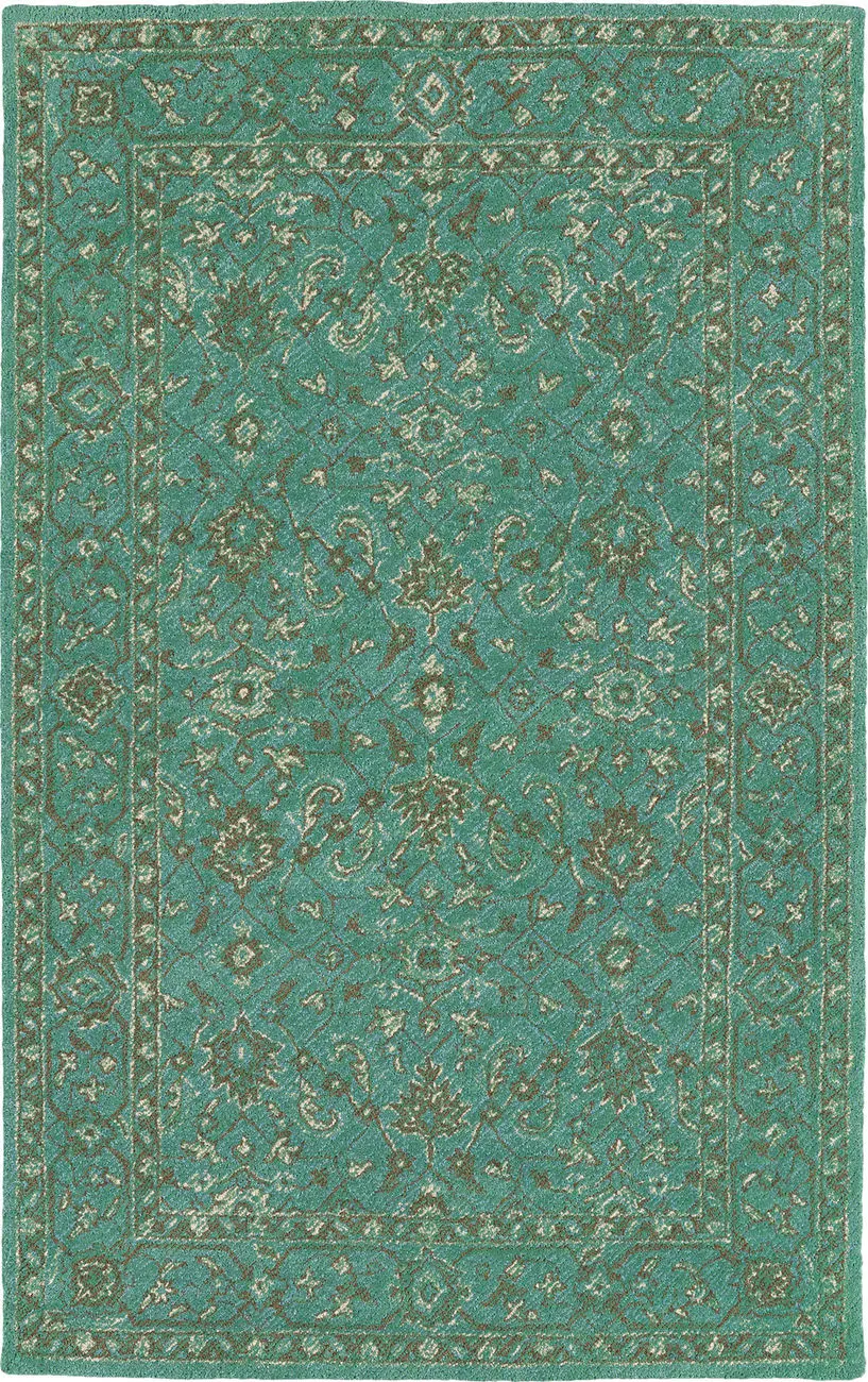 Modern Loom Weathered Mint Julep Outdoor Transitional Rug