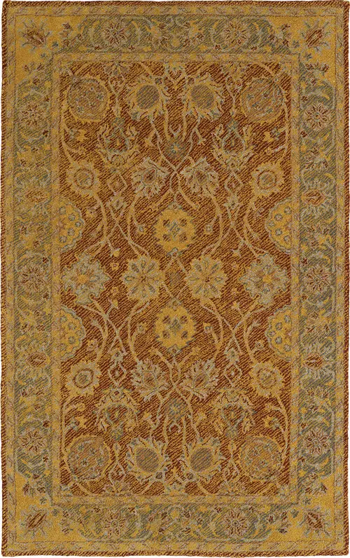 Modern Loom Weathered Gold Outdoor Traditional Rug