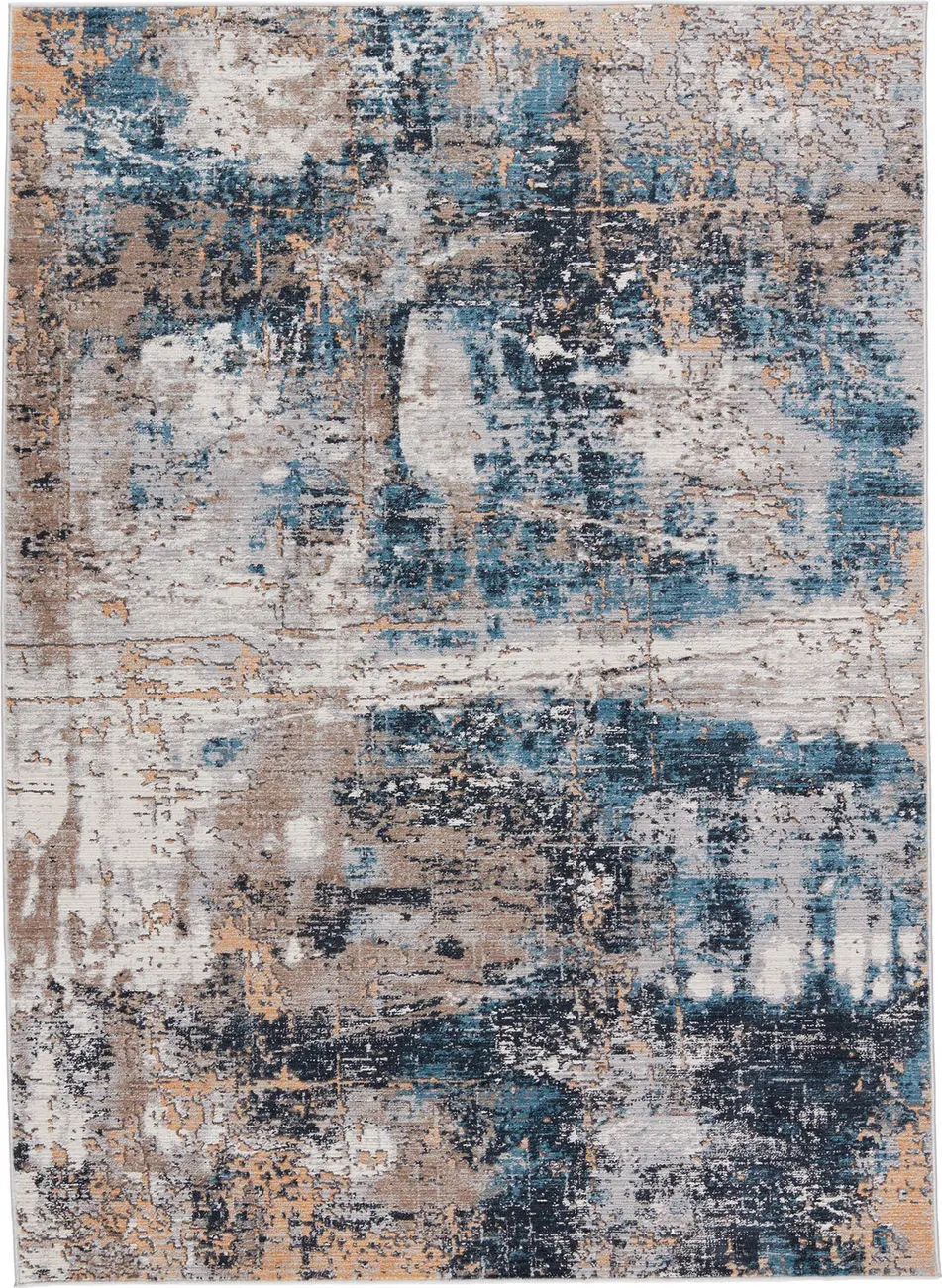 Multi Coloured Polyester Rug Jaipur Living Byzantine BYZ08 Multi-Colored Power Loomed Synthetic Rug