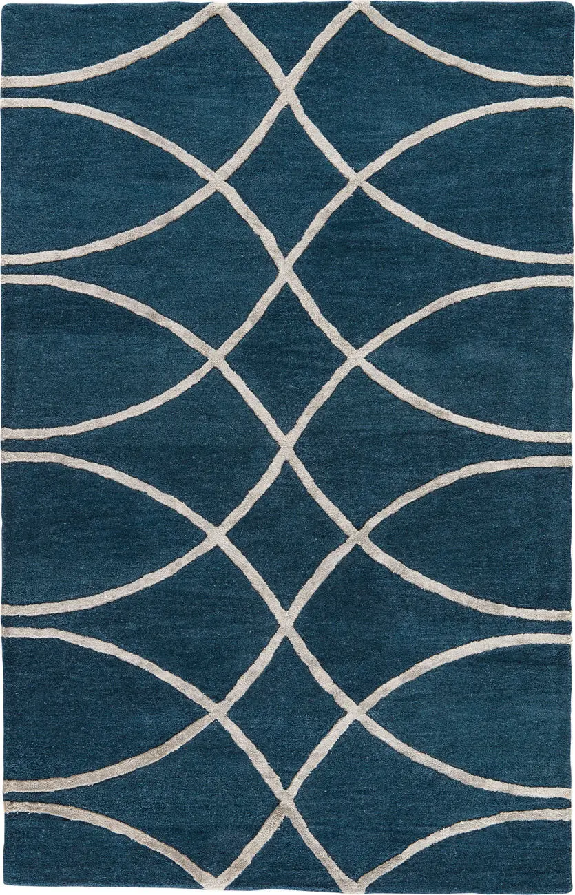 Jaipur Rugs City Calacata Blue Abstract Rug