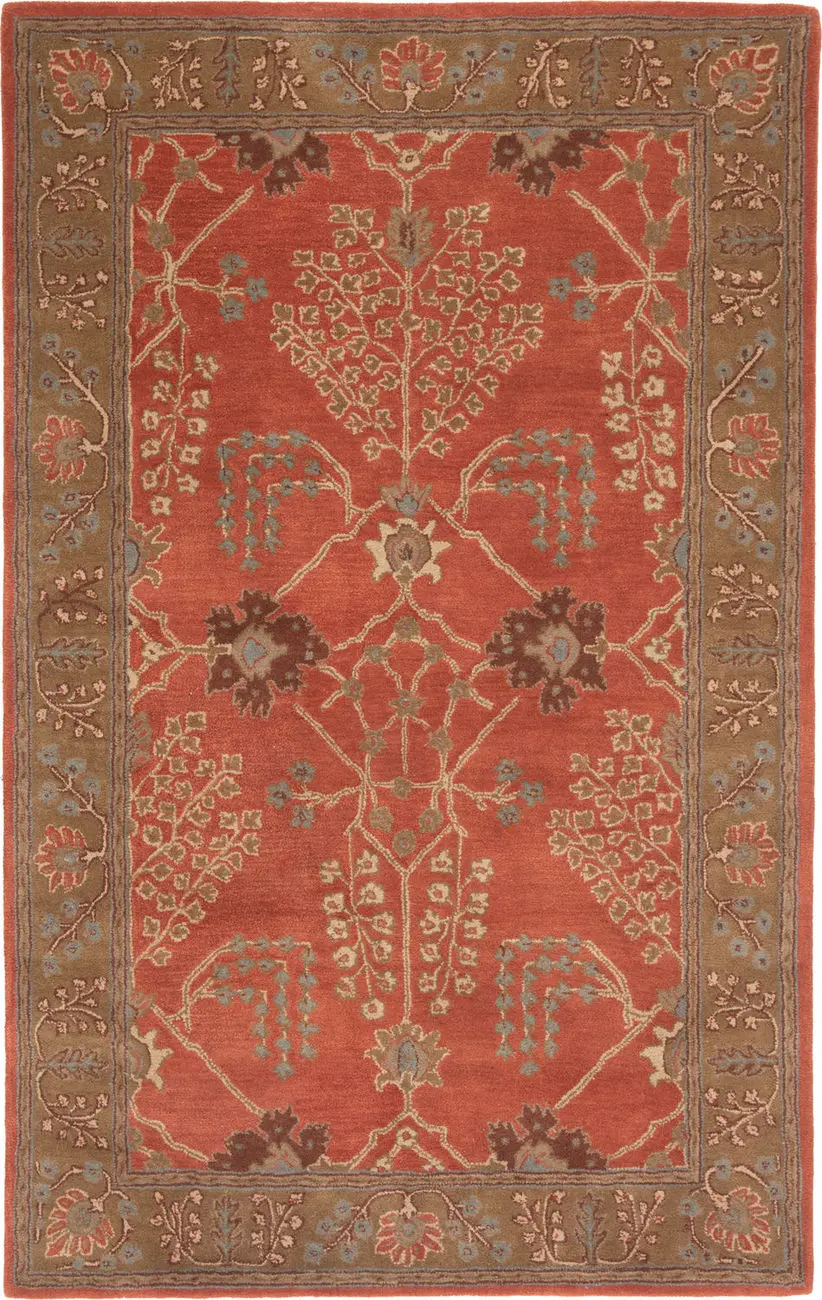 Modern Loom Living Poeme PM51 Chambery Orange Rust Hand Loomed Wool Rug