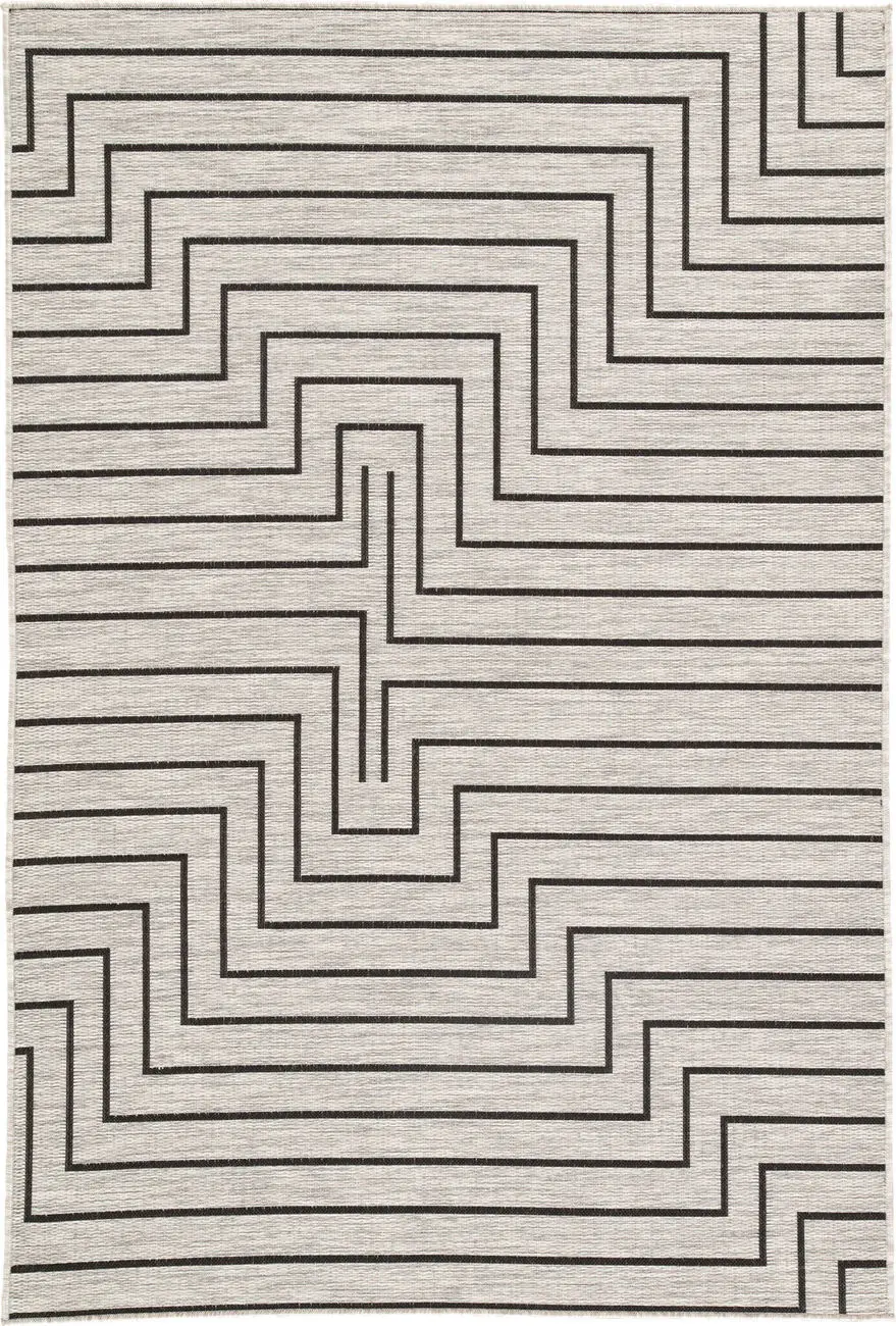 Nikki Chu by Jaipur Living Decora Xantho Power Loomed Synthetic White Rug