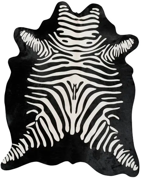 Pergamino Black Cow Hide Rug 3