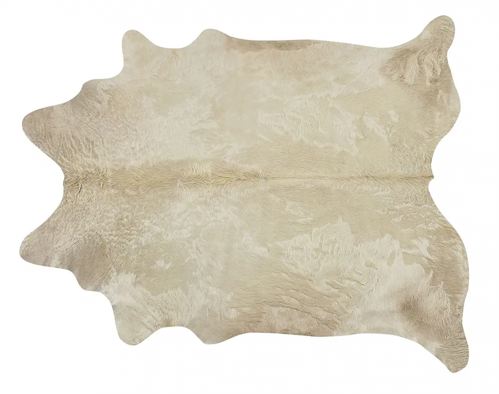 Pergamino Beige Cow Hide Rug 2
