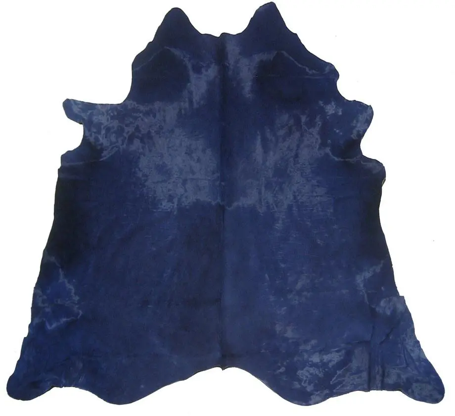 Pergamino Blue Cow Hide Rug