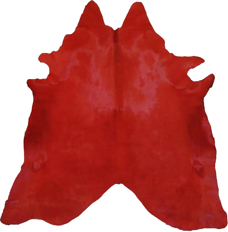 Pergamino Red Cow Hide Rug