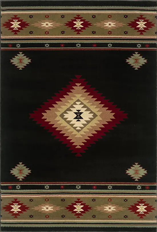 Modern Loom Hudson 7310_087G1 Black Rug