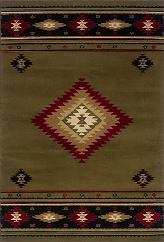 Modern Loom Hudson 7310_087J1 Green Transitional Rug