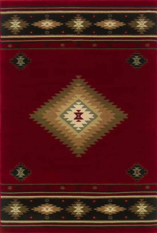 Modern Loom Hudson 7310_087K1 Red Transitional Rug