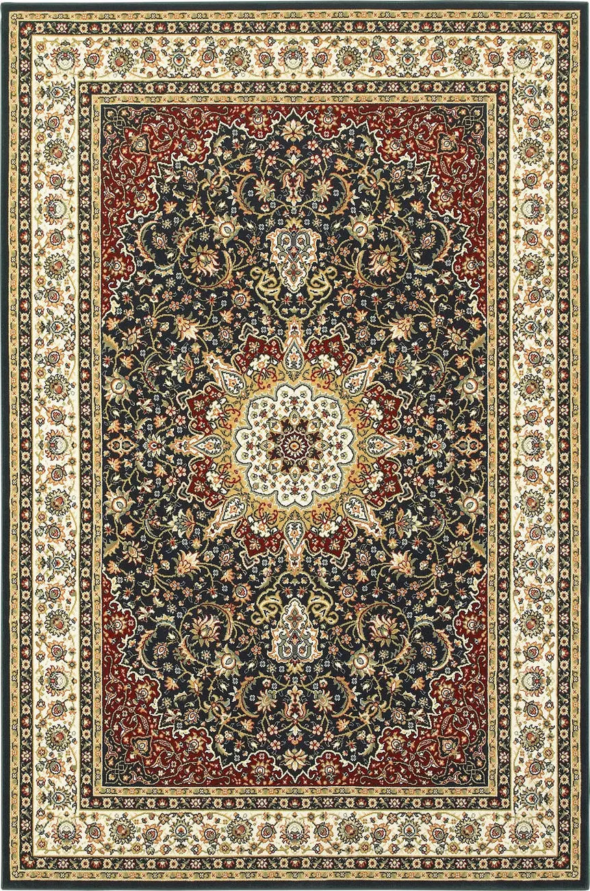 Modern Loom Kashan 7310_119U1 Navy Traditional Rug