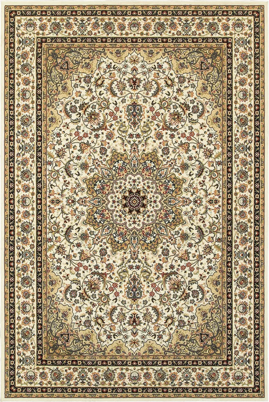 Modern Loom Kashan 7310_119W1 Ivory Traditional Rug