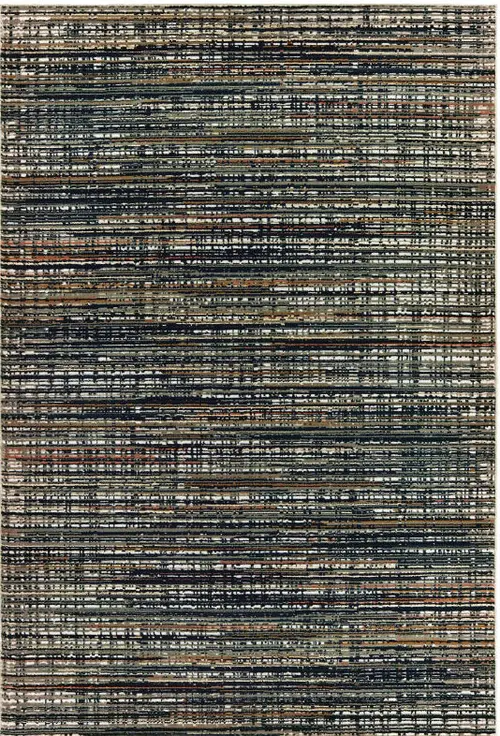 Modern Loom Bowen 7310_1332H Black Abstract Rug