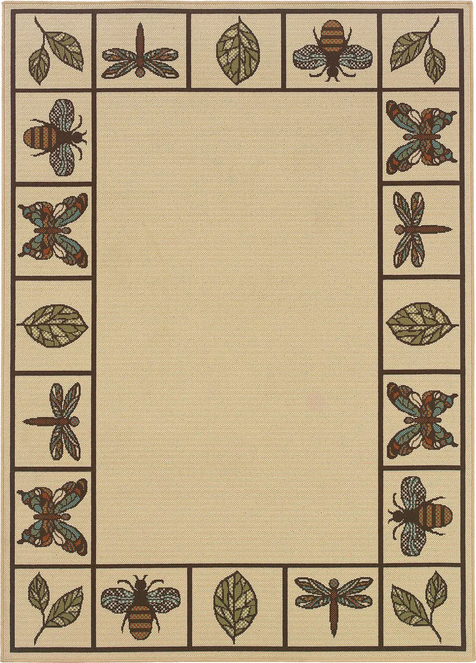 Modern Loom Montego 7310_2266W Ivory Outdoor Rug